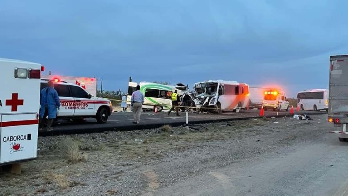 Accidente mortal en Sonora