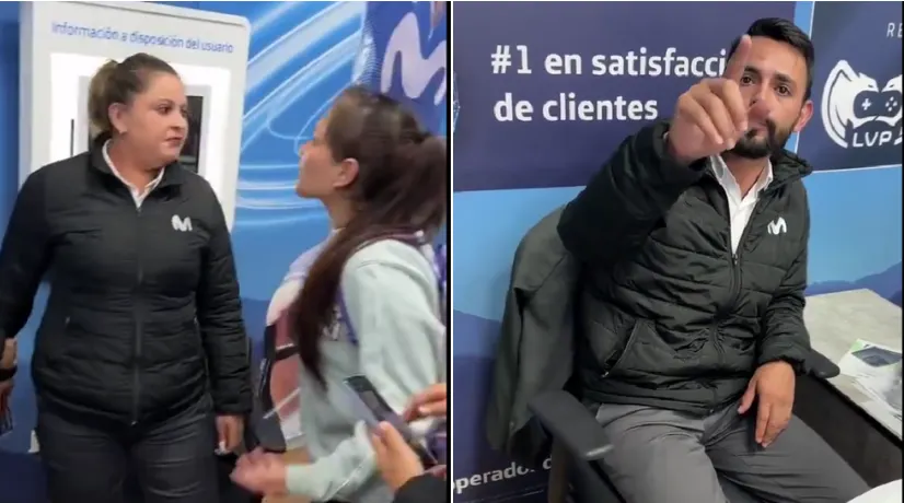 Video: Empleados de Movistar tuvieron acalorada discusión con usuarios; la empresa se pronunció