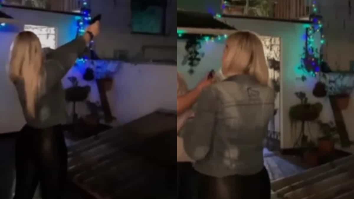 Mujer indigna en redes luego de grabarse disparando al aire en Medellín