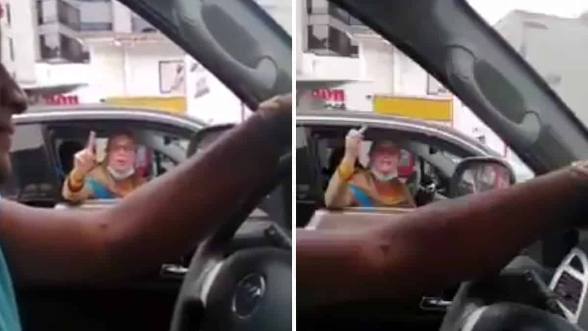 Foto: Captura del video Mujer insulta indígenas de la Minga