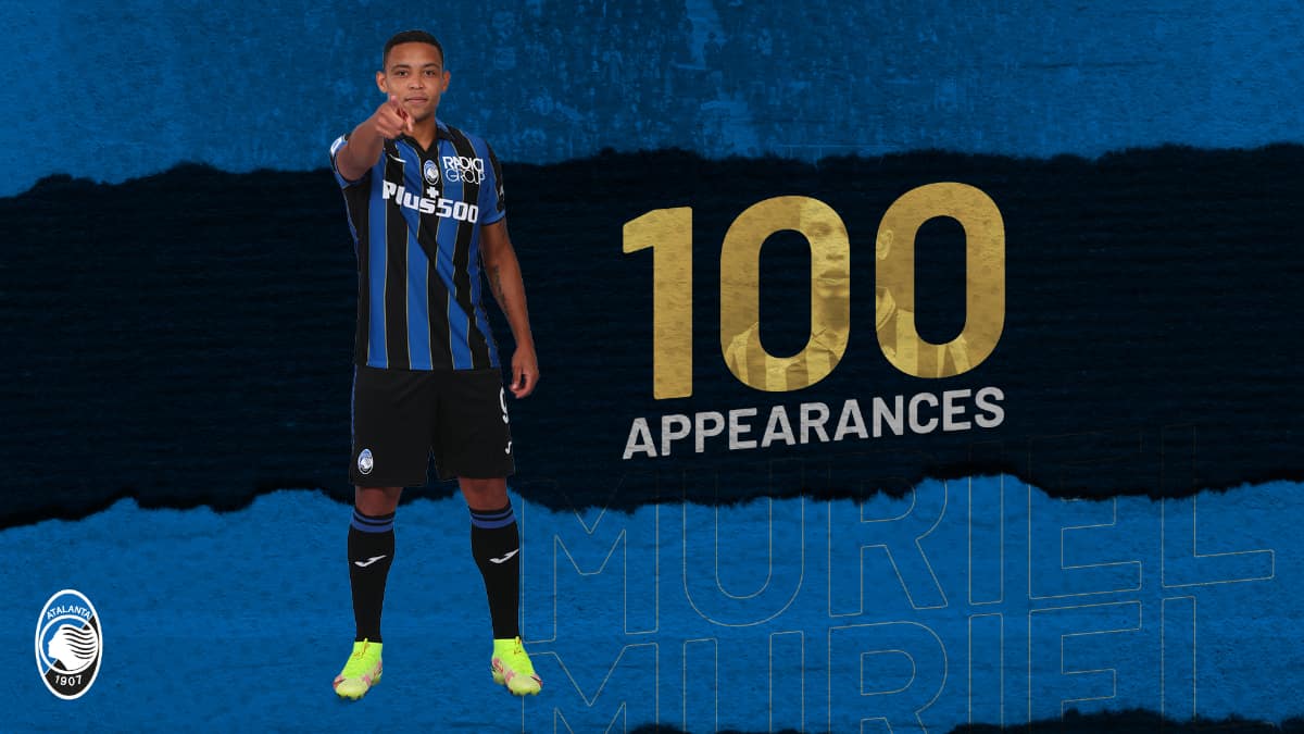 Luis Fernando Muriel completó 100 partidos con Atalanta