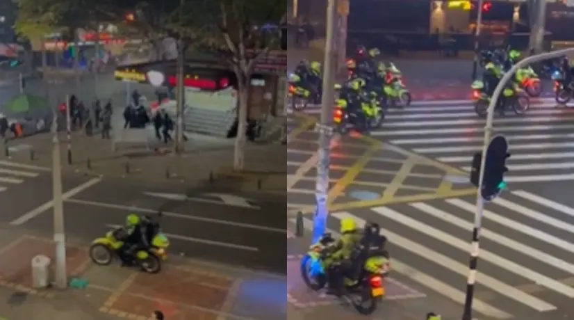 Disturbios en Medellín