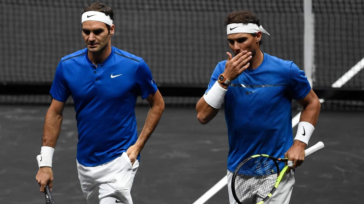Roger Federer y Rafael Nadal juntos en la Laver Cup