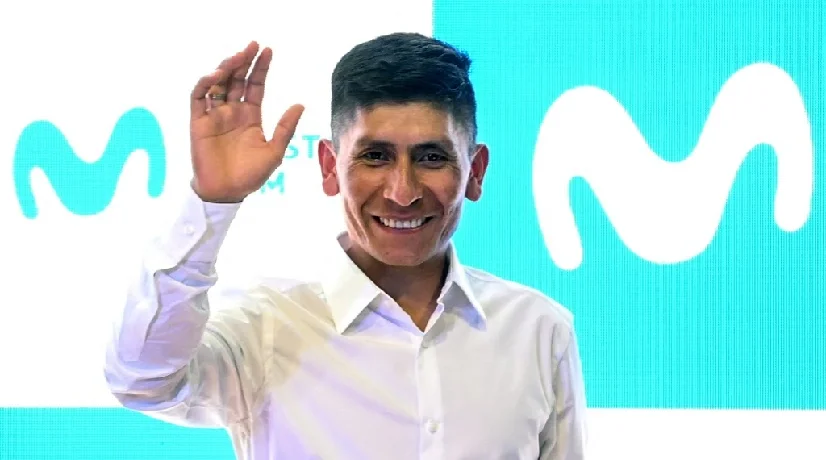 Nairo Quintana regresó al Movistar, equipo con el que comenzó a brillar en Europa.