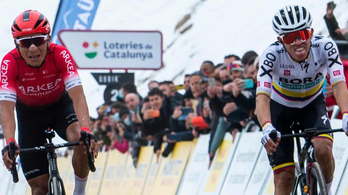 Nairo Quintana y Sergio Higuita, 2-3 general en la Vuelta a Cataluña 2022