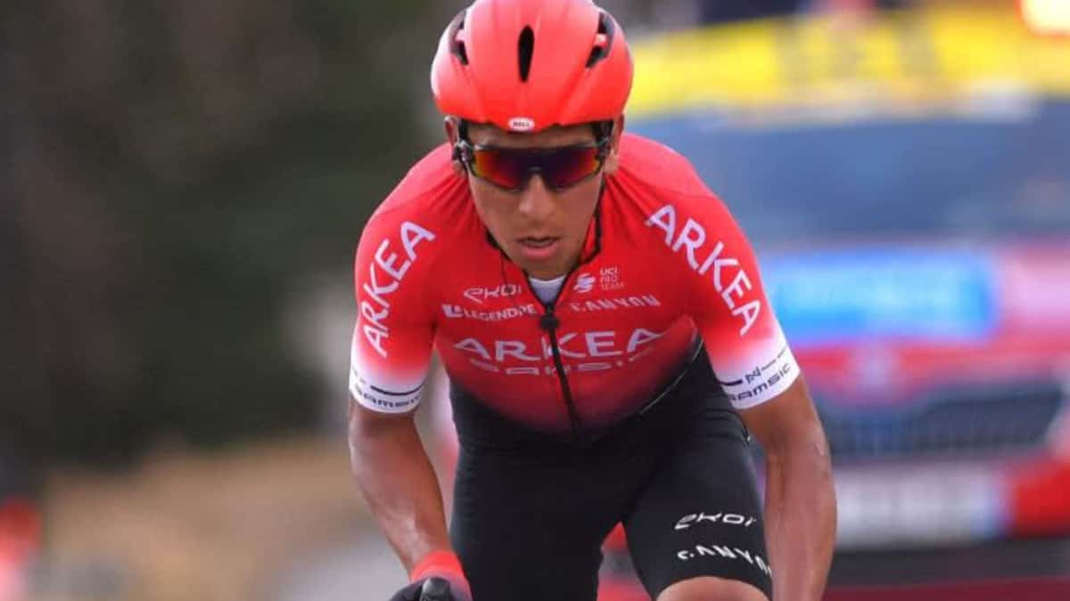 Nairo Quintana y caída etapa 2 de la Ruta d'Occitanie