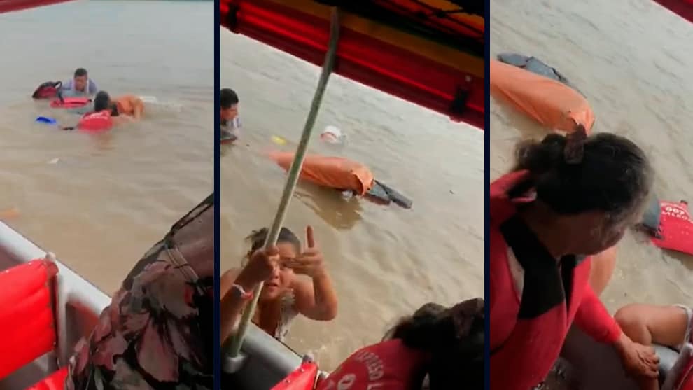 Naufragio en río Caquetá