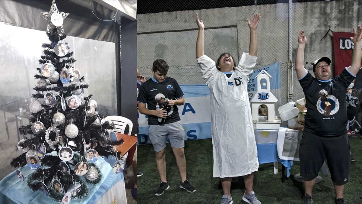 Iglesia Maradoniana: su primera navidad tras muerte de Diego Maradona