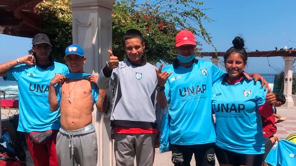 Hinchas desalojados en Iquique, Chile