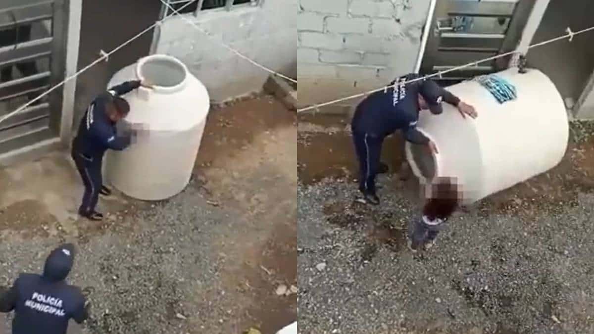 Abandonan a una niña en un tanque de agua en México