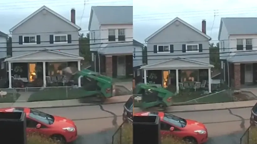 Video: niño de 10 años robó una grúa y causó estragos en su vecindario en Estados Unidos
