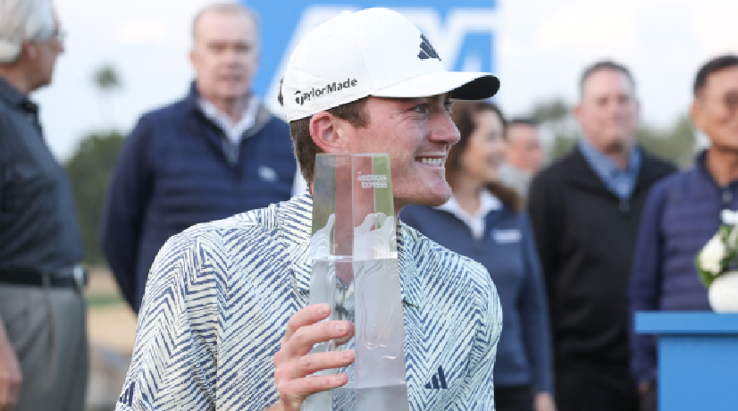 Nick Dunlap, el golfista amateur que ganó casi 6 mil millones de pesos pero no pudo cobrarlos