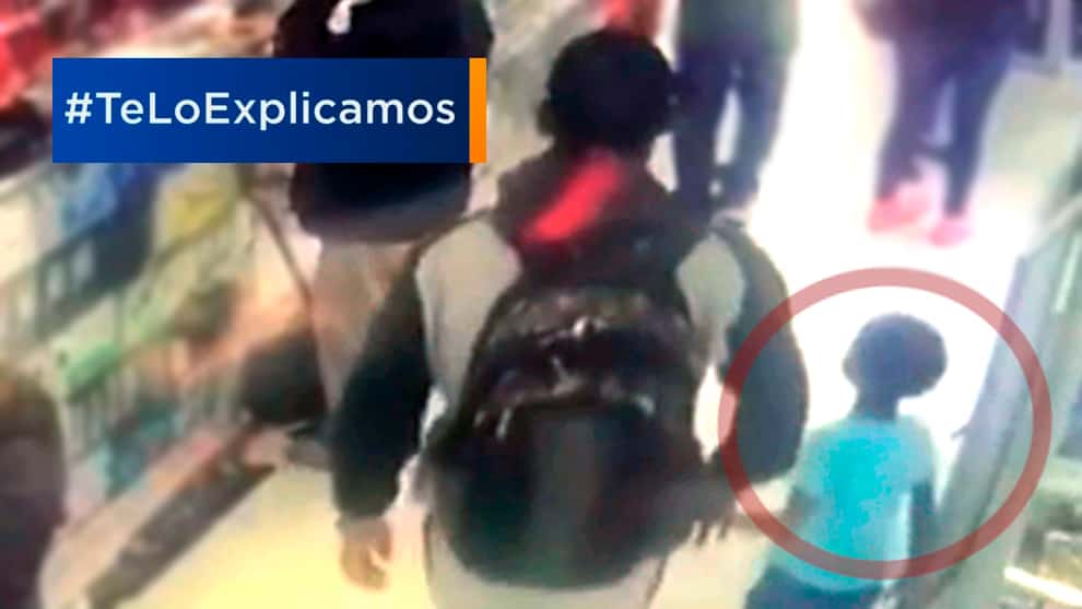 Niño robando en local comercial de Bogotá