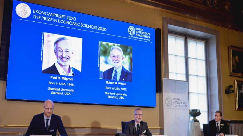 Dos estadounidenses reciben el Nobel de Economía 2020 por buscar la subasta perfecta