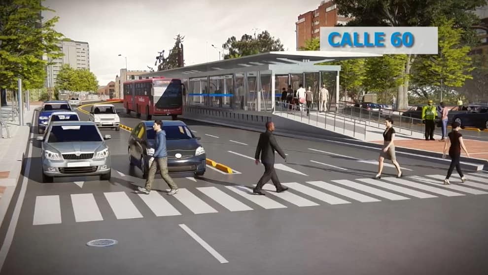 Proyecto de Transmilenio por la carrera séptima.