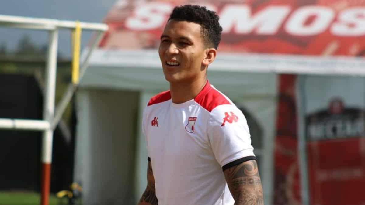 Francisco Meza entrenando con Independiente Santa Fe