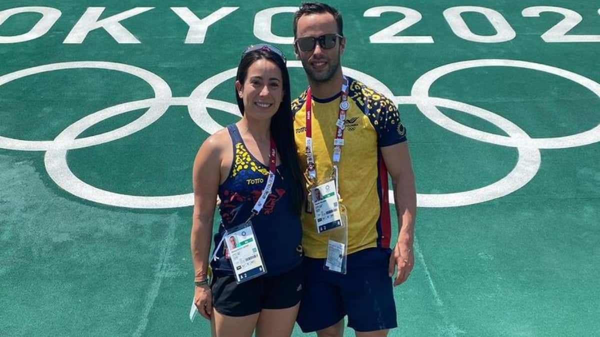 Mariana Pajón y Vincent Pelluard