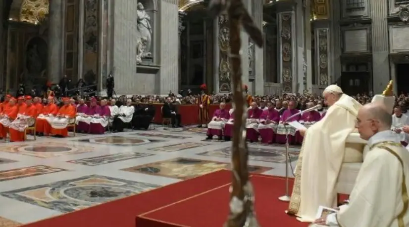 Papa Francisco desde la Basílica de San Pedro / Foto: Vatican News. Papa Francisco desde la Basílica de San Pedro