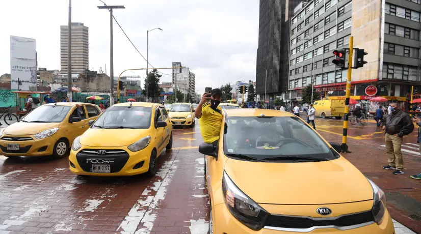 Foto: AFP Paro de taxistas