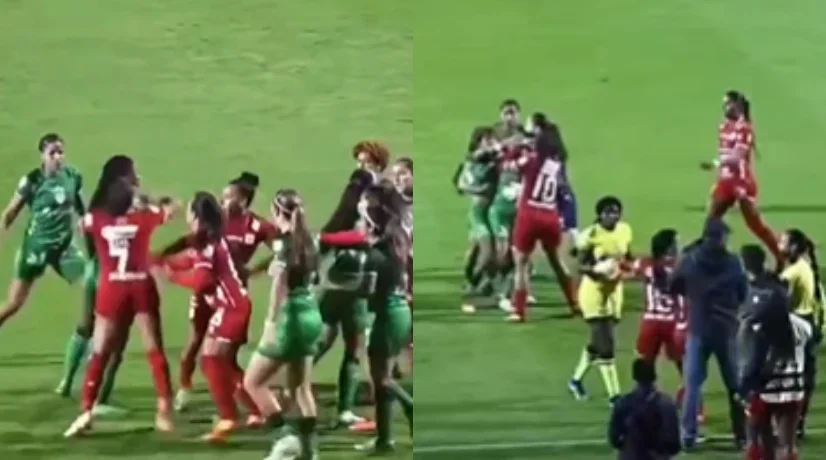 Foto: captura de pantalla Pelea de jugadoras