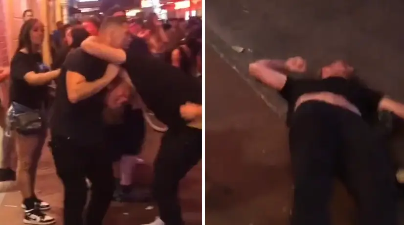 Peleador de UFC dejó inconsciente a agresor