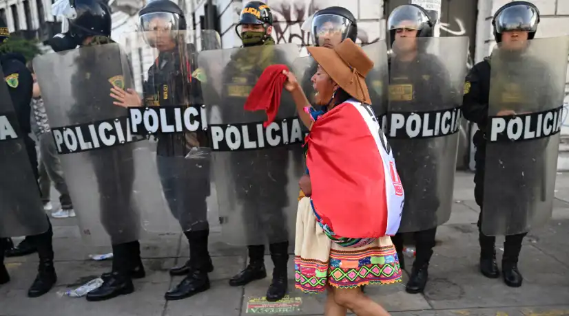 Manifestaciones en Perú - Foto: Ernesto Benavides / AFP Perú acusa a Colombia por "injerencia del presidente Gustavo Petro en temas de política interna"