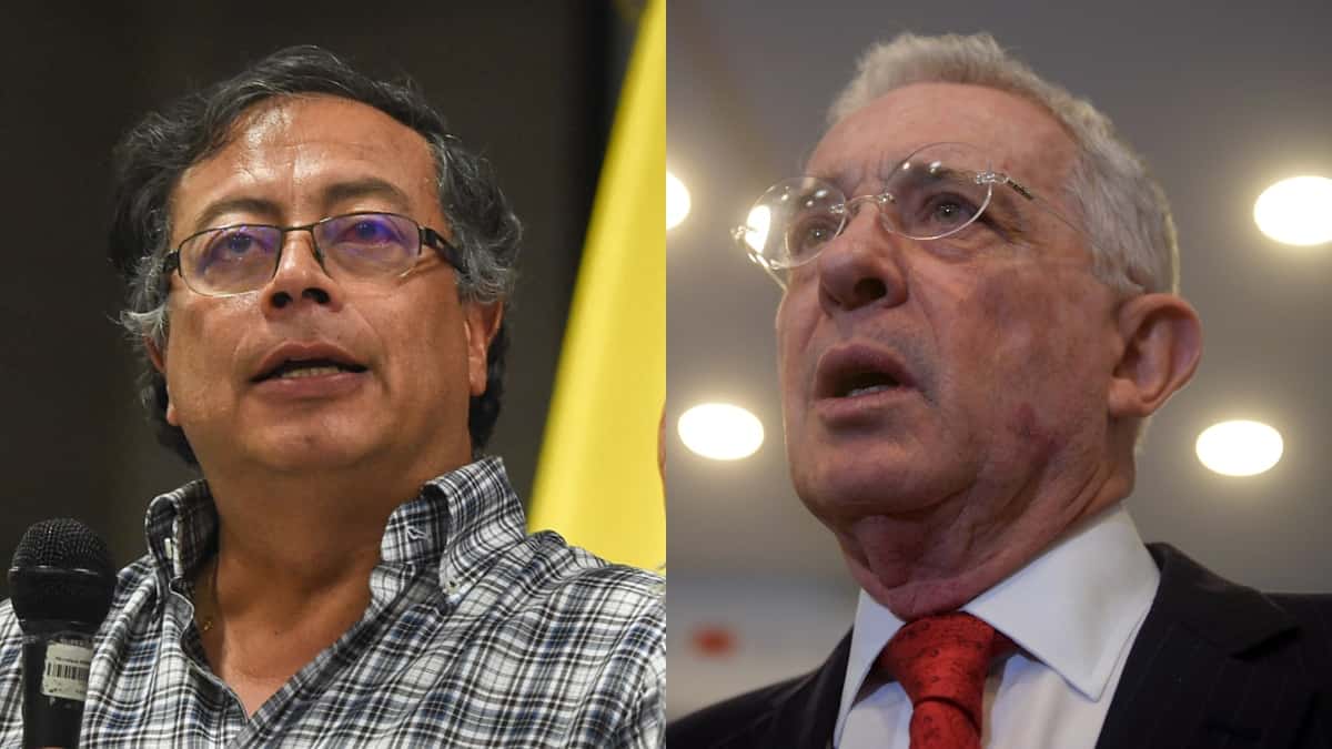 Gustavo Petro y Álvaro Uribe