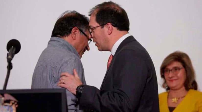Gustavo Petro, presidente de Colombia y el fiscal general, Francisco Barbosa