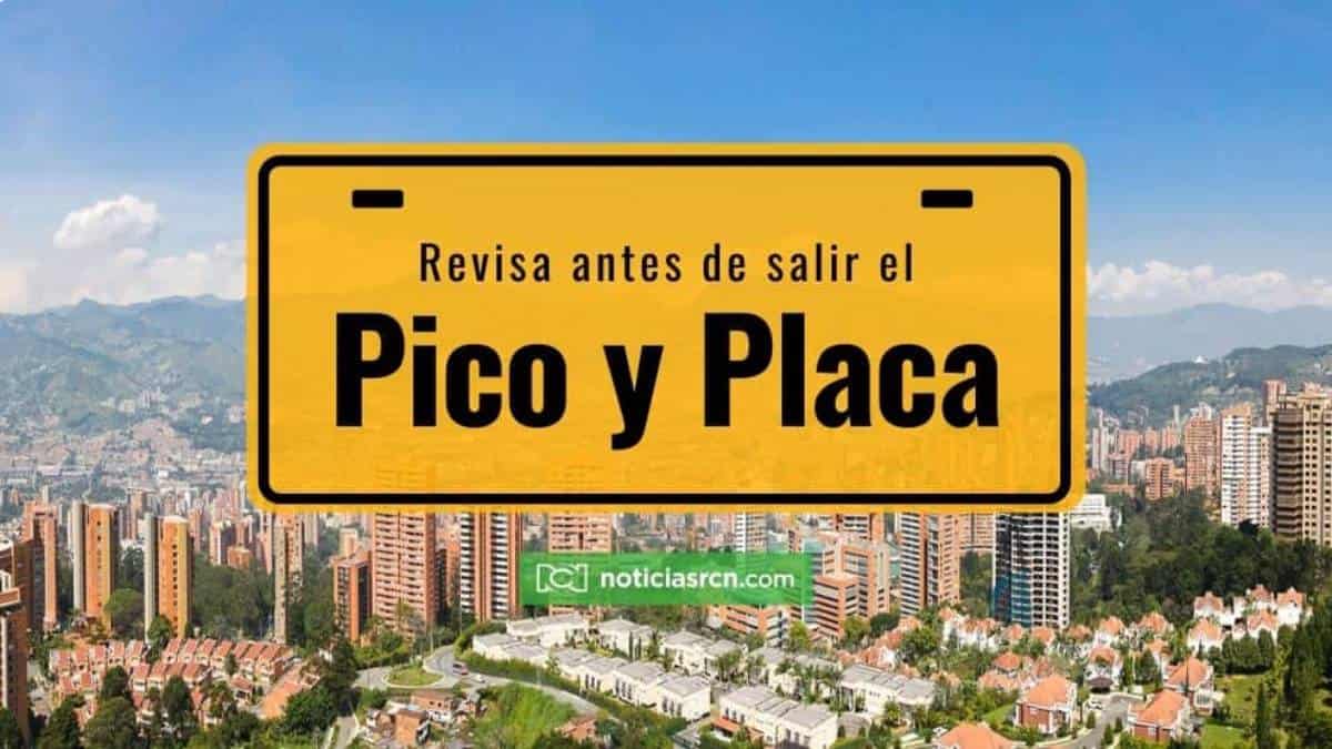 Foto: NoticiasRCN.com Pico y placa para este martes 20 de octubre en las principales ciudades de Colombia