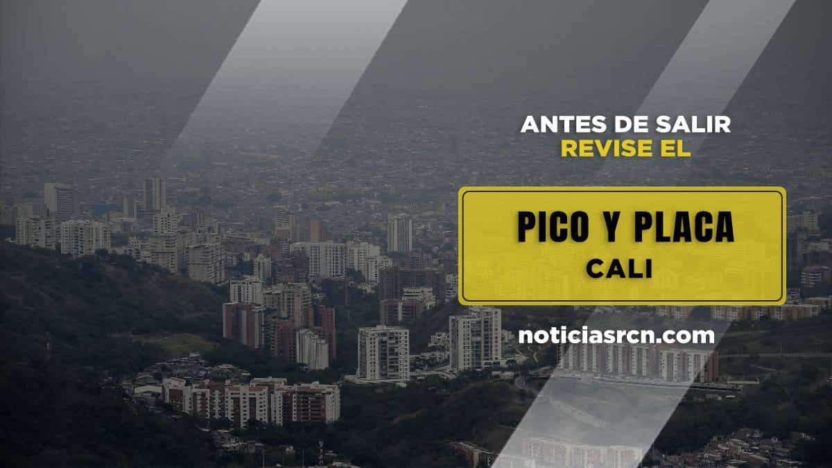 Pico y placa Cali del 11 al 15 de octubre de 2021.