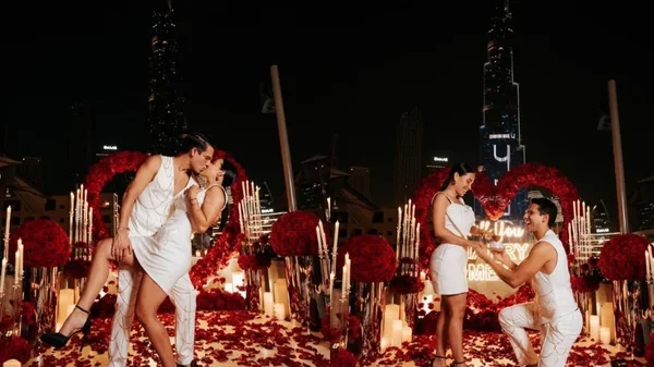 Pipe Bueno en el ojo del huracán por un video junto a una mujer rubia durante una presentación Pipe Bueno en el ojo del huracán por un video junto a una mujer rubia durante una presentación