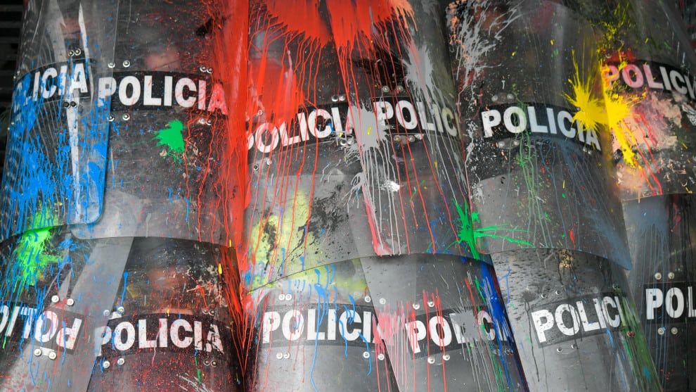 Foto tomada en Bogotá el pasado 10 de octubre. Foto: AFP