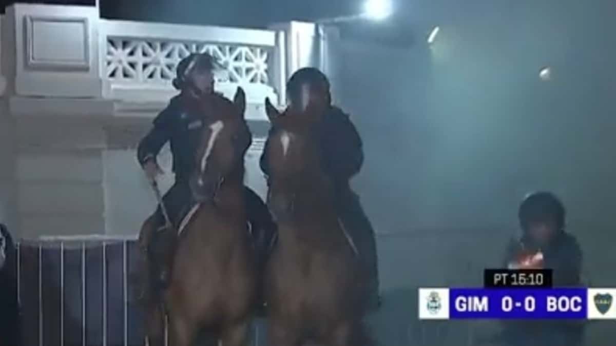 Policía disparó a camarógrafo durante caos en Gimnasia-Boca Juniors