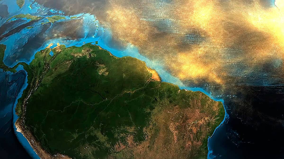 Foto: Nasa/Captura de pantalla Noticias RCN. Polvo del Sahara en Colombia 2021