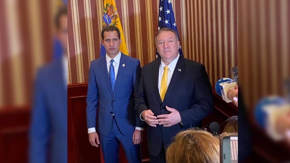 Pompeo y Guaidó