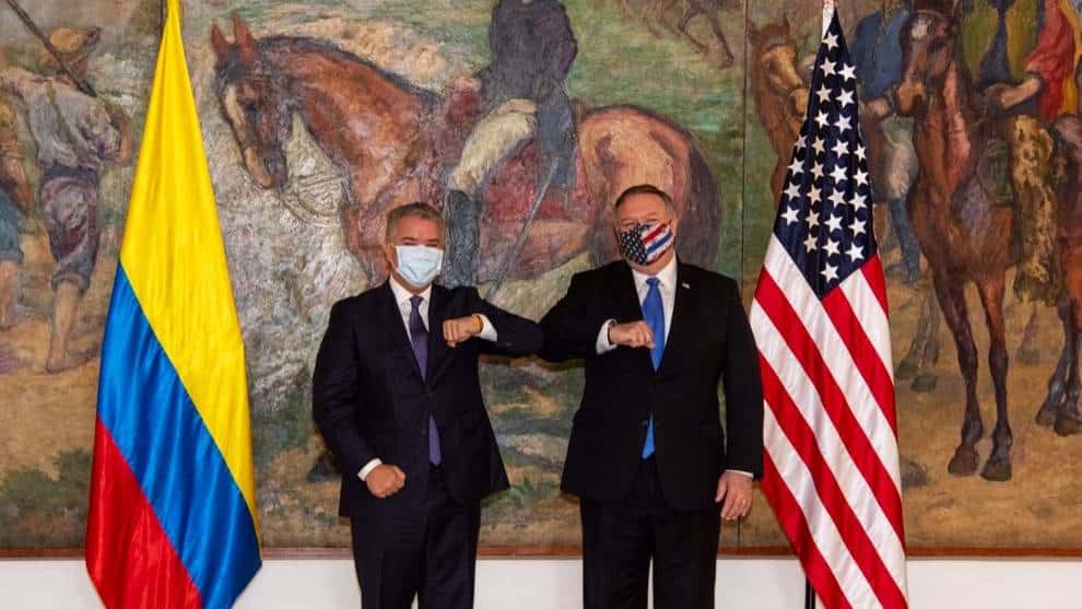 Iván Duque y Mike Pompeo