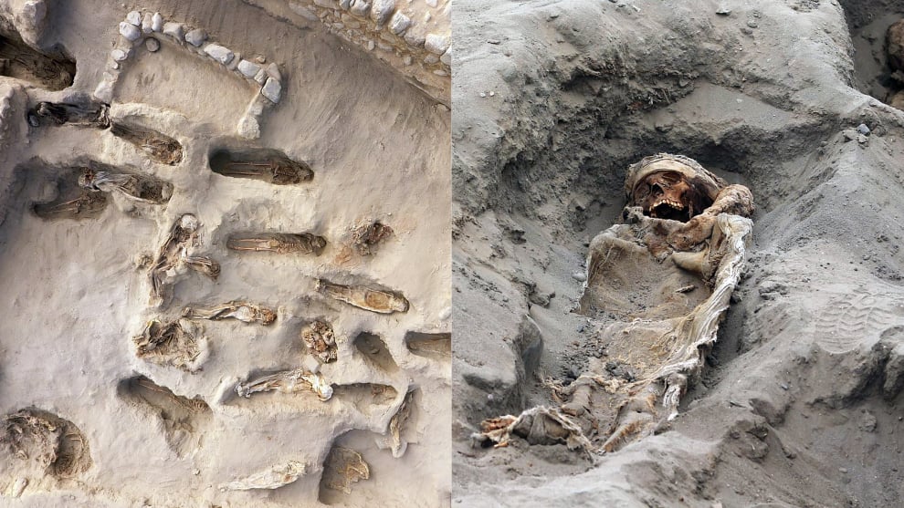 Hallan restos de niños sacrificados en ritual precolombino en Perú