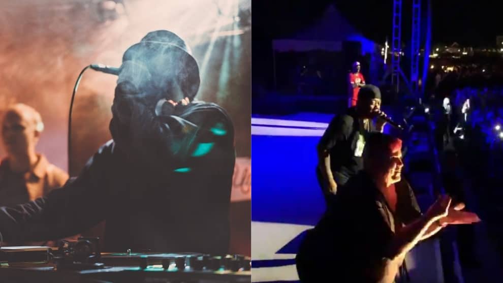 Mujer interpreta en lenguaje de señas una veloz canción de rap