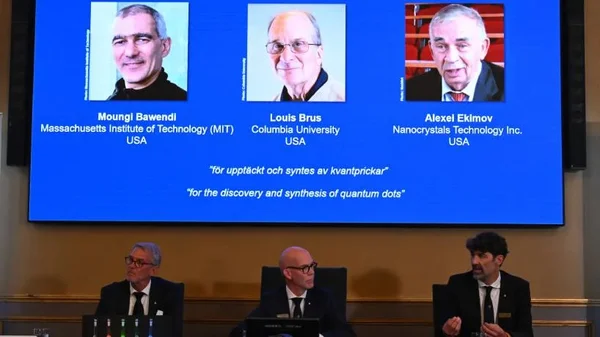 Premio Nobel de Química para Bawendi, Brus y Ekimov por investigaciones sobre nanopartículas