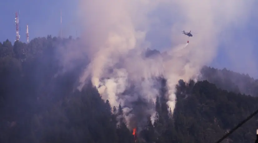 Prohíben drones sobre áreas de incendios en el país