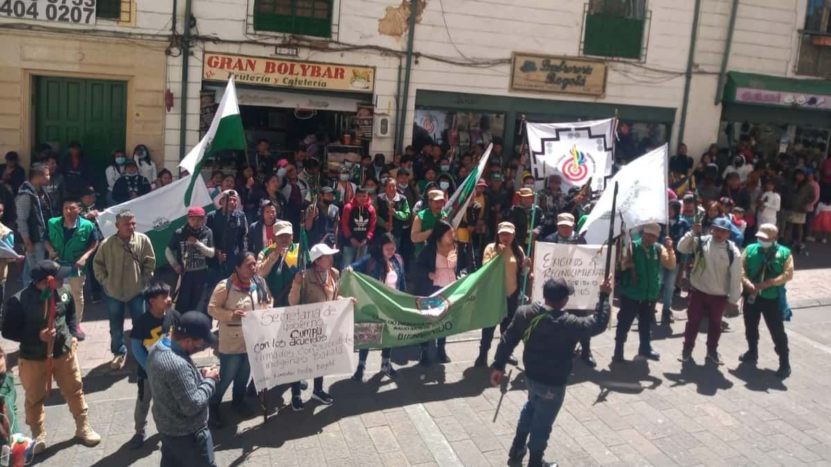 Los indígenas piden que la Secretaría General del Distrito cumpla con lo acordado.