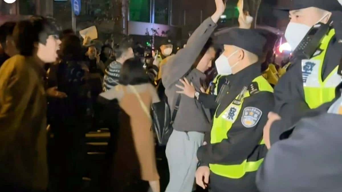 Foto: AFP ¿Qué está pasando en China? Manifestantes se toman las calles por política contra covid