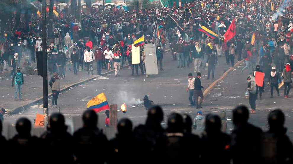 Protestas en Ecuador