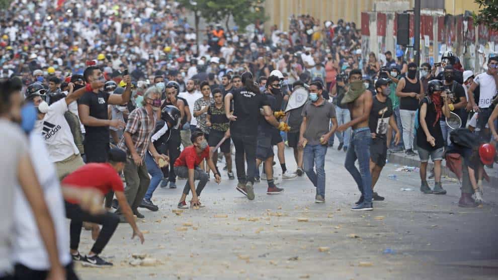 Manifestaciones en Beirut