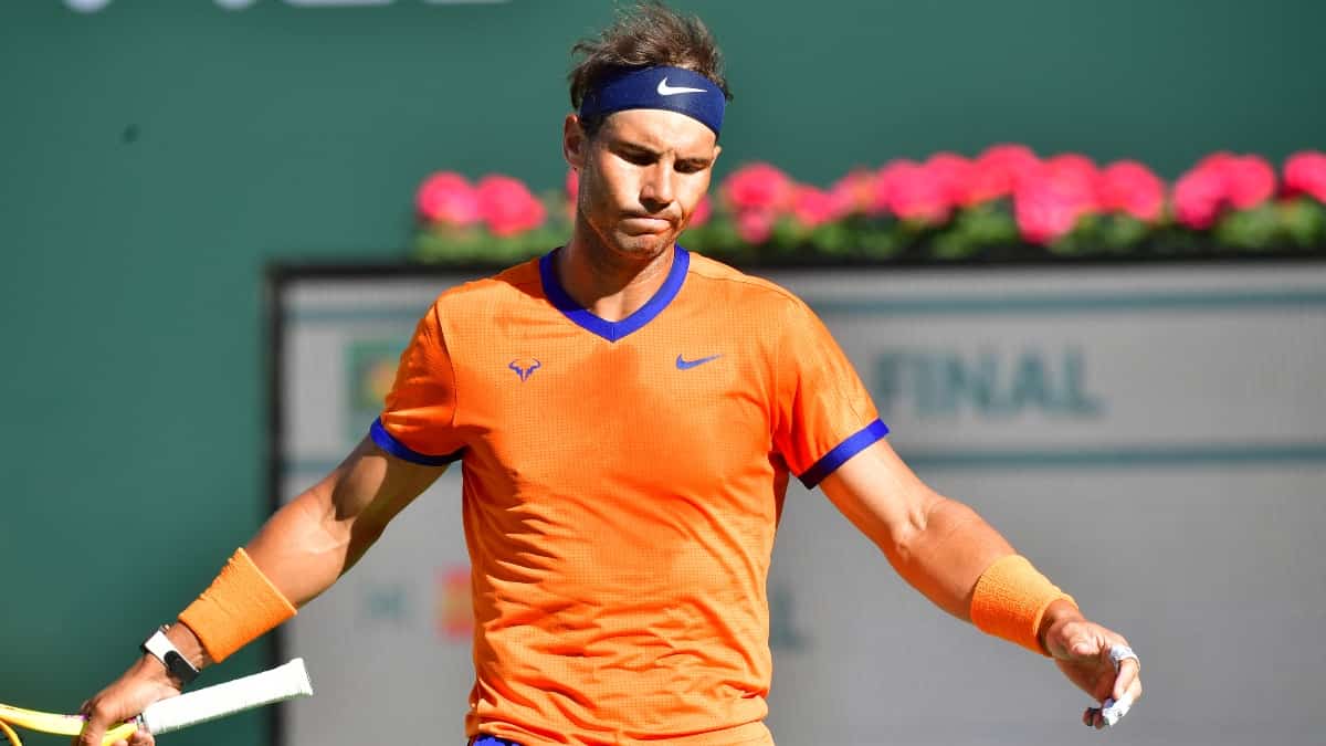 Foto: AFP Rafael Nadal, baja seis semanas por lesión sufrida en Indian Wells