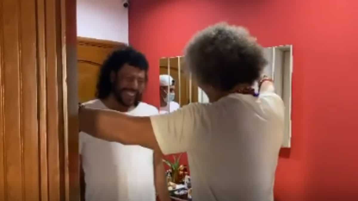 René Higuita y Pibe Valderrama se reencuentran en Barranquilla