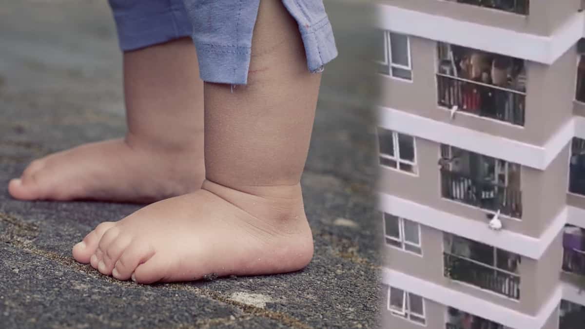 Rescate de niña que cayó de edificio en Hanoi