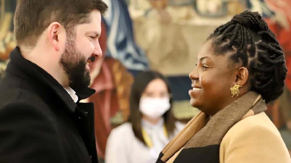 Francia Márquez se reunió con Gabriel Boric en Chile