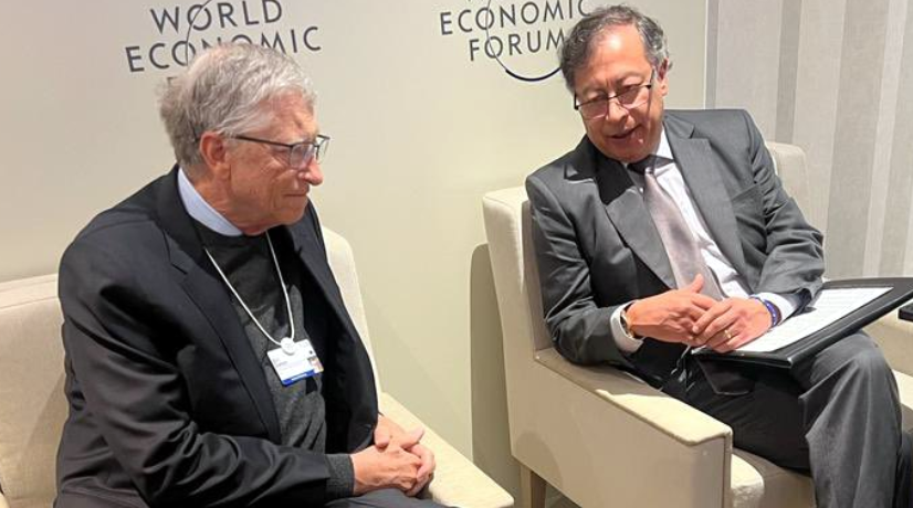 La reunión entre el presidente Gustavo Petro y Bill Gates: ¿de qué hablaron?