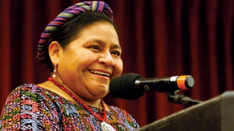 Piden fortalecer el acuerdo de paz con las Farc. FOTO: Rigoberta Menchur Rigoberta Menchú pide al Gobierno que fortalezca el acuerdo de paz